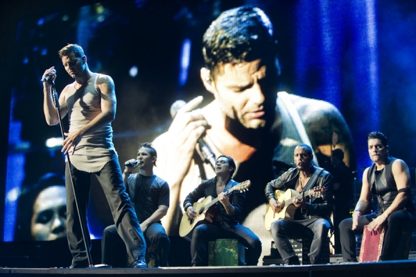 Photograph Chino Lemus Ricky Martin At Verona Italy on One Eyeland
